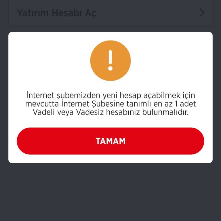 Ziraat Bankası Mobil Uygulamasında Borsa Yatırım Hesabı Açma Sorunu