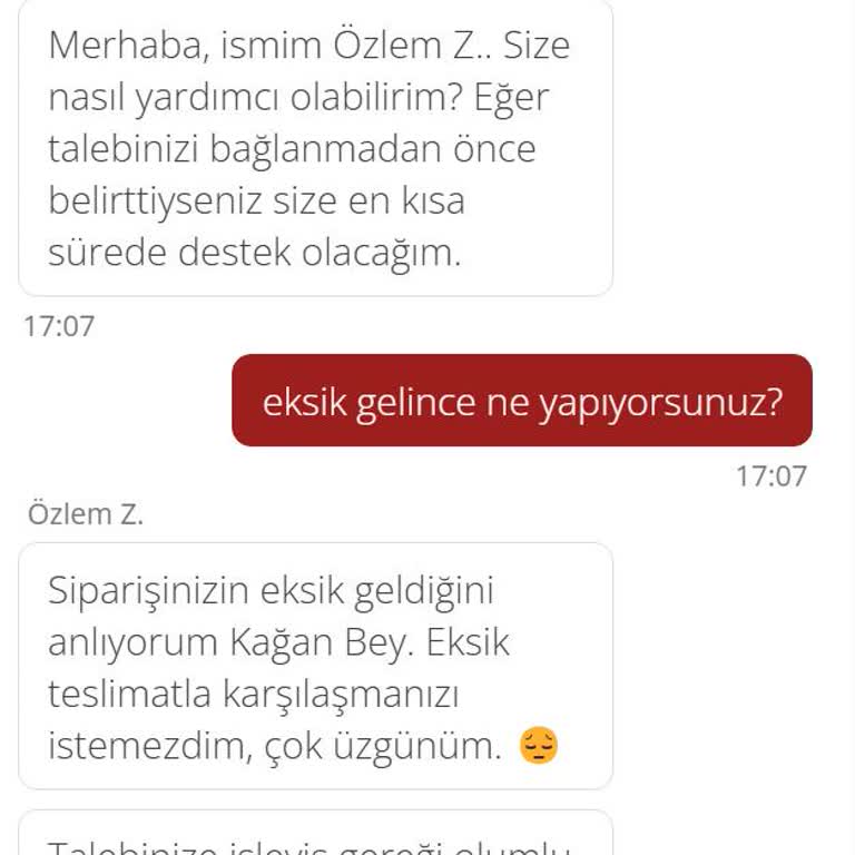 Yanlış Ürün Teslimatı Ve Çözüm Sunulmayan Müşteri Hizmeti