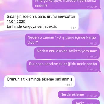 Kargo Ve Ürün Stok Bilgisi Konusunda Yanıltıcı Bilgilendirme