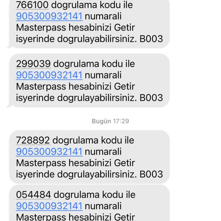 Yanlış Gönderilen Doğrulama Kodları Sorunu