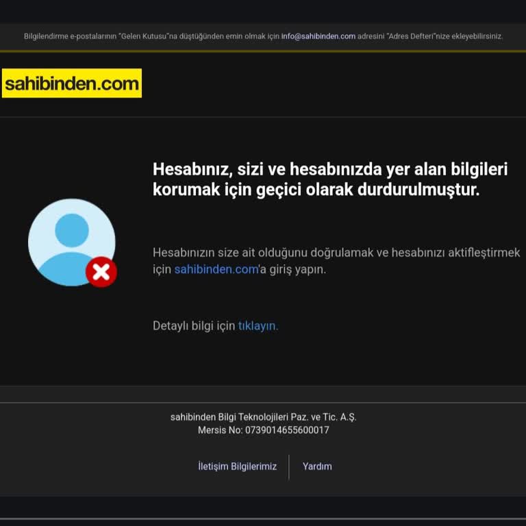 Sahibinden.com'da Satış Kısıtlaması