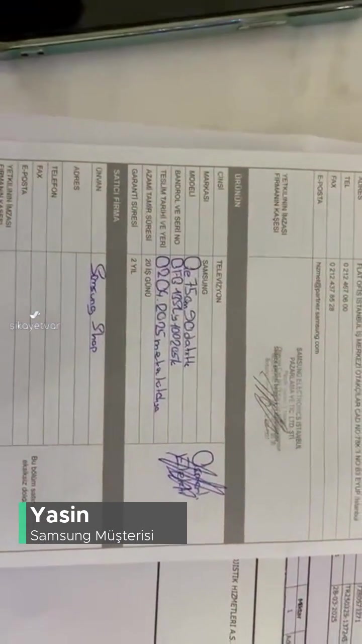 Samsung.com'un Beni Mağdur Etmesi Ve Çözüm Üretmemesi! videonun kapak resmi