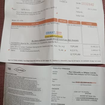 IMEI Numarası Tutarsızlığı Ve Çözüm Eksikliği
