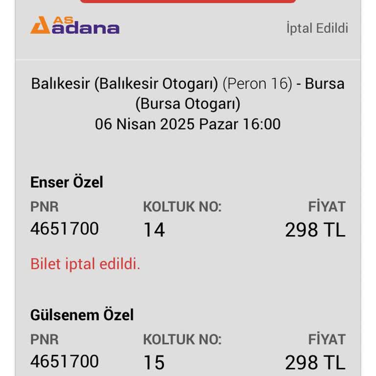 Bilet İptalinde Haksız Kesinti Ve İletişim Sorunu