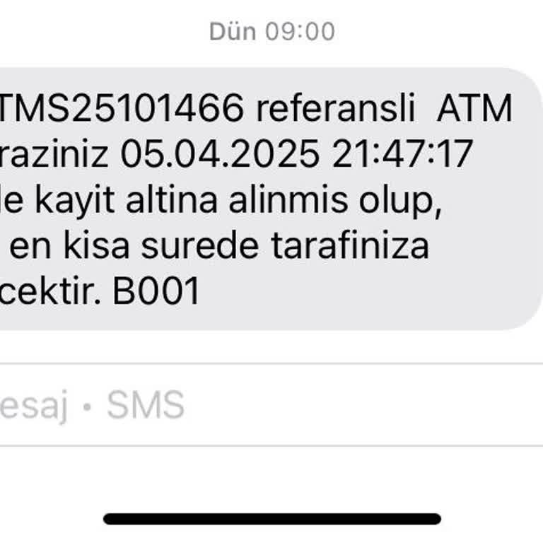 ATM 3500 Liramı Yuttu Acil Çözüm Bekliyorum