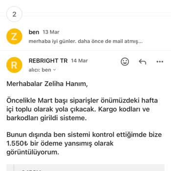 Kayıp Sipariş: Rebright'tan Yanıtsız Bekleyiş