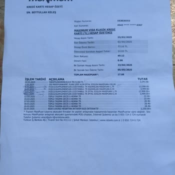 Kredi Kartım İzinsiz Kullanıldı, Harcamalara İtiraz Ediyorum