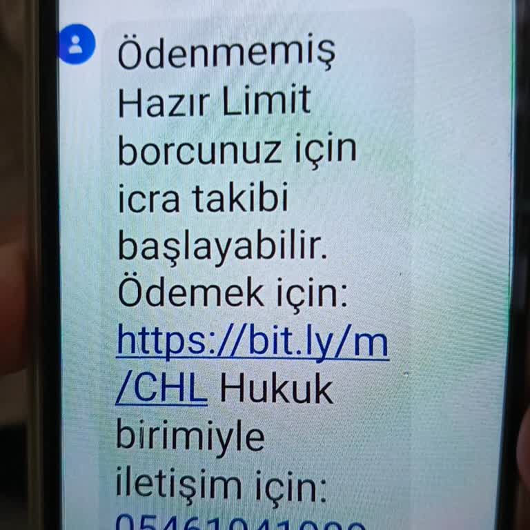 Yanlış İcra Takibi Mesajı Hakkında Acil Destek Talebi