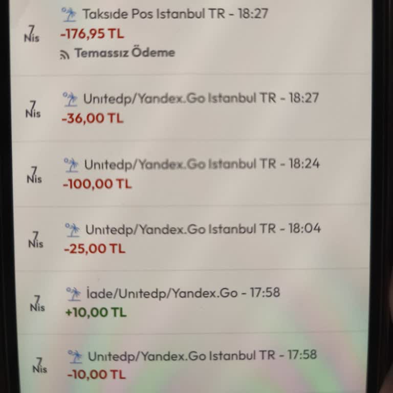Yandex GO'da Hatalı Ödeme: Fazladan Ücretlendirme Sorunu
