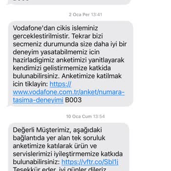 Vodafone'dan Ayrıldım Ama Ödeme SMS'leri Bitmiyor