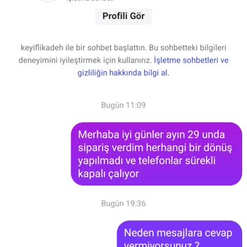 Sipariş Verdim, Ses Yok!