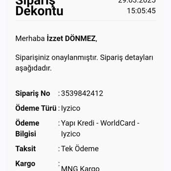 Sipariş Verdim, Ses Yok!