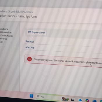 E-Devlet Üzerinden Başvuru Yaparken Karşılaşılan Teknik Sorunlar