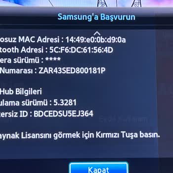 Samsung TV Güncelleme Sorunu Çözülmüyor