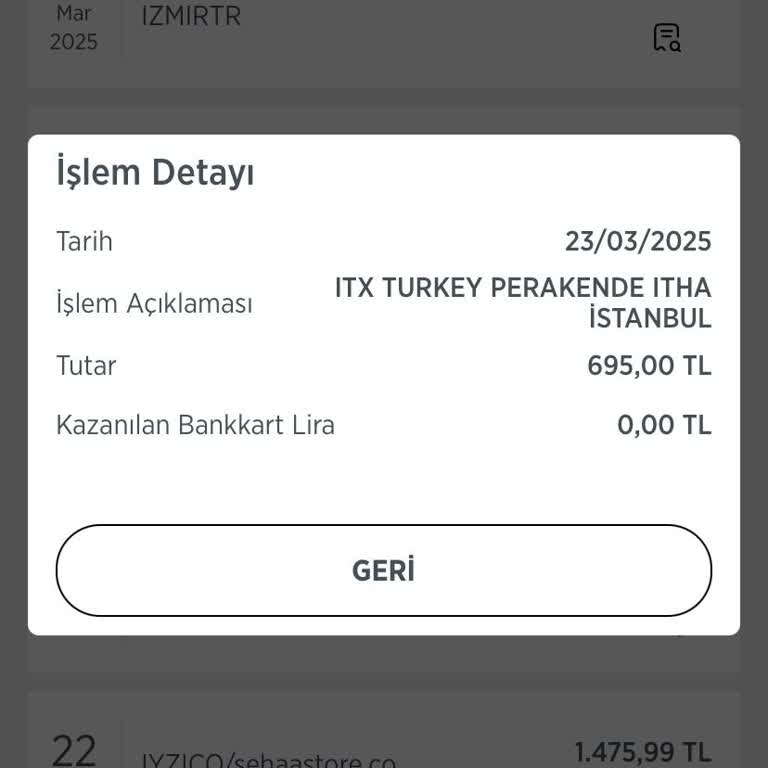 Bilgim Dışında Yapılan Kredi Kartı Harcaması
