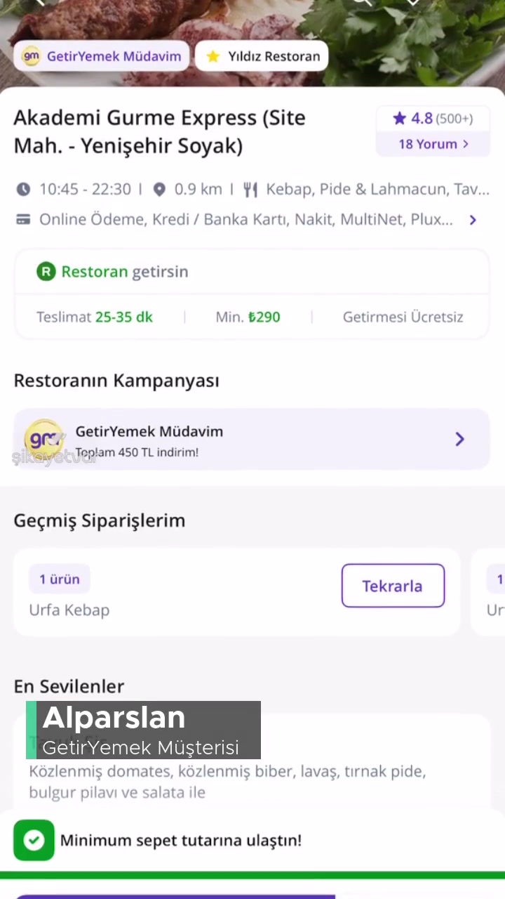 GetirYemek Müdavim Kampanya Sorunu videonun kapak resmi