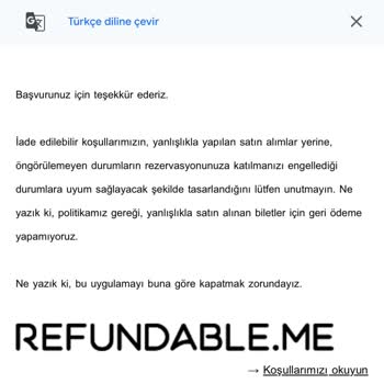 İade Edilemeyen Biletler: Trajikomik İade Politikası