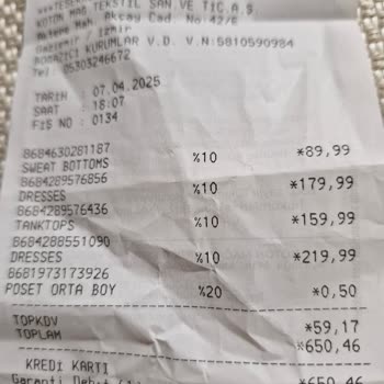 Koton Mağazasında Yanlış Fiyatlandırma Sorunu