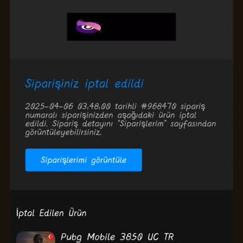 İptal Edilen Siparişin İadesiyle İlgili Sorun