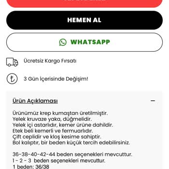 Yanlış Beden Gönderimi Ve Tutarsız Açıklamalar