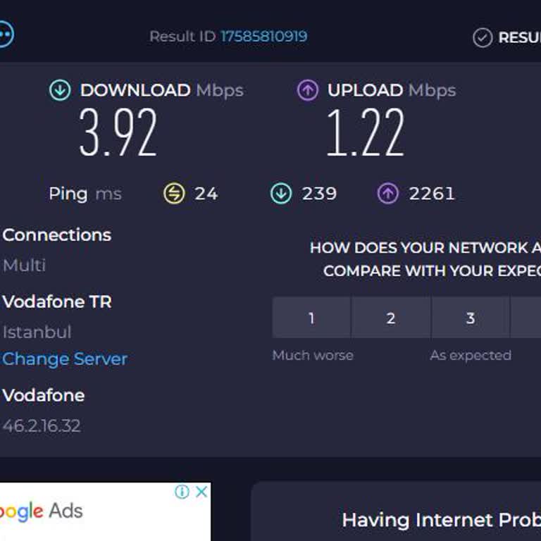 Vodafone Net Fiber İnternet Hız Problemi