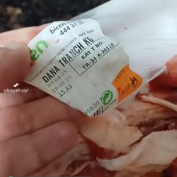 Biçen Market Kasap Reyonu Eti Düzgün Vermiyor