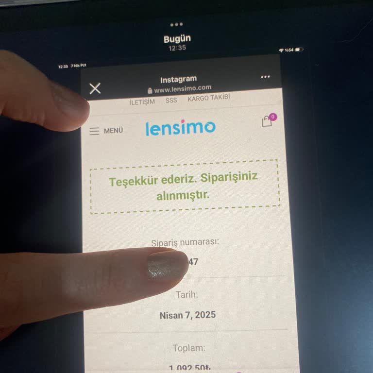 Sipariş Sonrası Sessizlik: Lensimo.com'dan Yanıtsız Kalan Müşteri