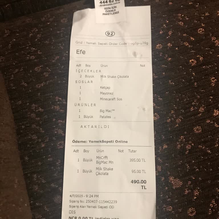 Eksik Ve Dökülen Siparişler: Hayal Kırıklığı