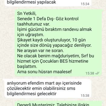BES Hizmetinde İletişim Sorunları Ve Memnuniyetsizlik