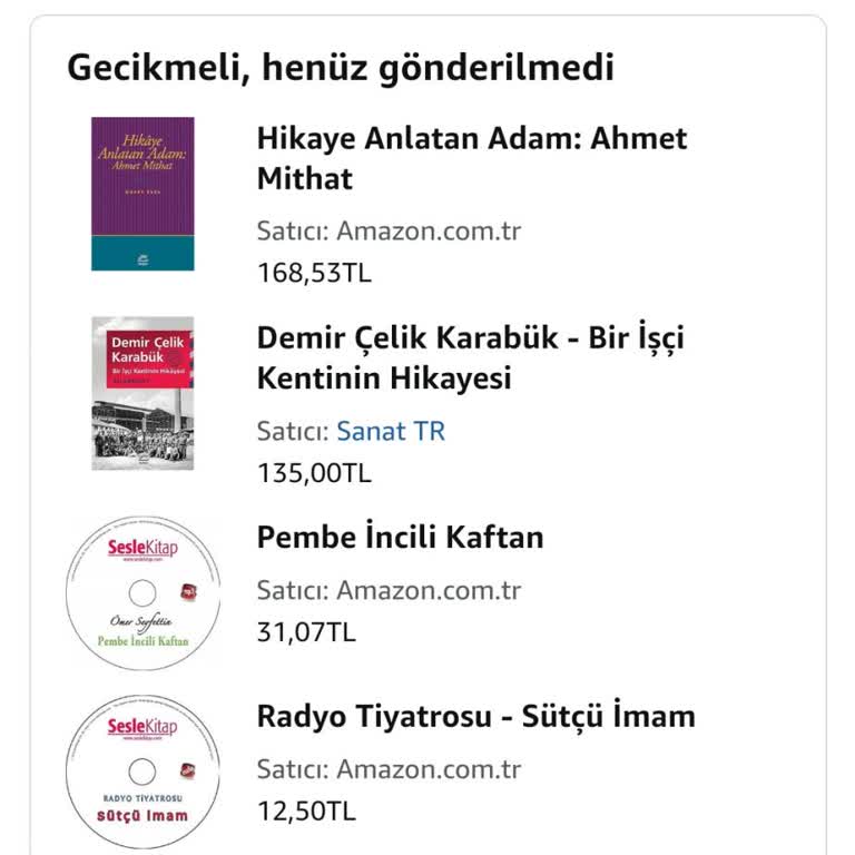 Amazon Kitap Siparişim Hala Gönderilmedi!
