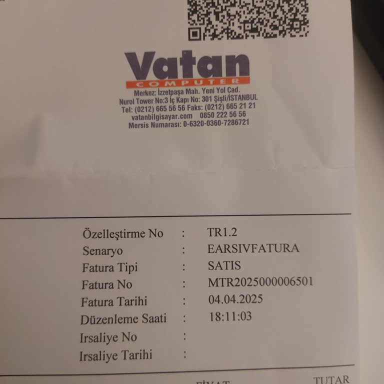 Vatan Bilgisayar'da Ayıplı Ürün Ve Yetersiz Hizmet