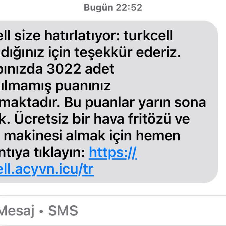 Turkcell'den Gelen Şüpheli Mesaj Ve Kişisel Veri Güvenliği Endişesi