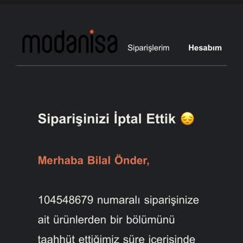 Modanisa'da Stokta Olan Ürün Gönderilmiyor!