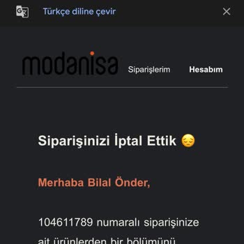 Modanisa'da Stokta Olan Ürün Gönderilmiyor!