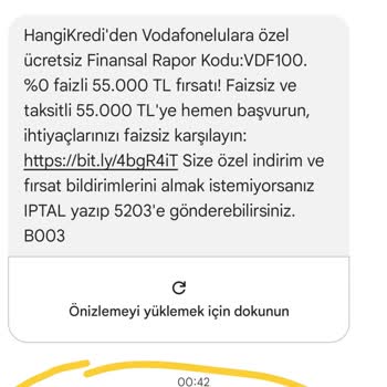 Vodafone Hediye Çarkı İnternet Kullanım Sorunu