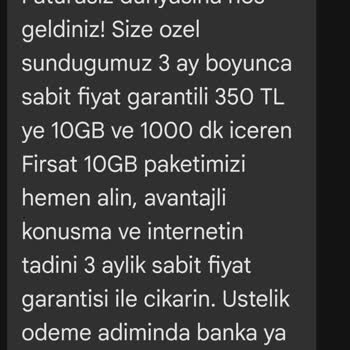 Faturasız Hatta Geçişte Yaşanan Sorun Ve Ekstra Fatura