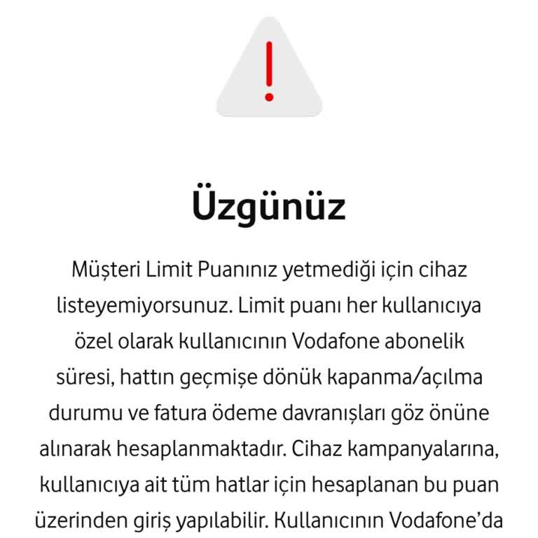 Vodafone'da Hayal Kırıklığı: Söz Verilen Kolaylıklar Sağlanmadı