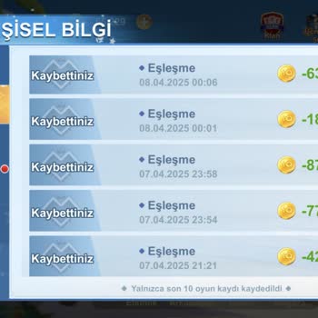 Oyun Kaybı Ve Çiplerin Azalması Hakkında Şikayet