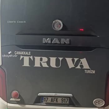 Çanakkale Truva Turizm 4 Kişilik Birleşik Arka Koltukta 5 Kişi Seyahat Ettik!