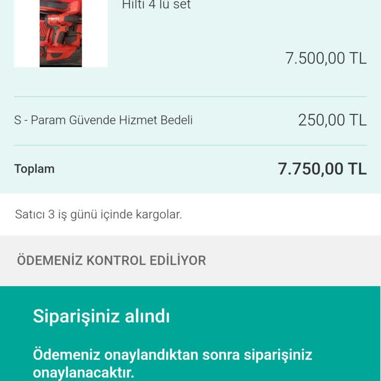 Para Transferi Sonrası Ürün Ve İlan Sorunu