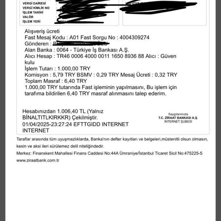 Etek Siparişi Mağduriyeti