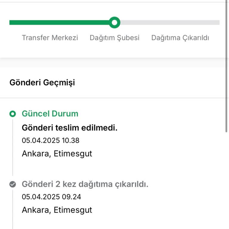 Kargo Dağıtımda Ama Teslim Edilmiyor