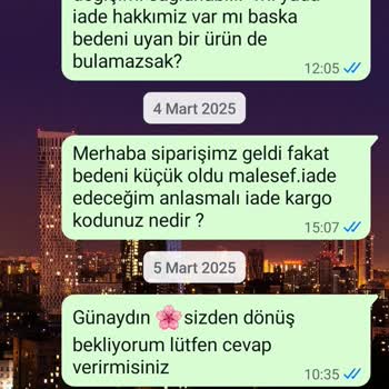 İade Talebine Cevap Vermeyen Mağaza Hayal Kırıklığı Yarattı