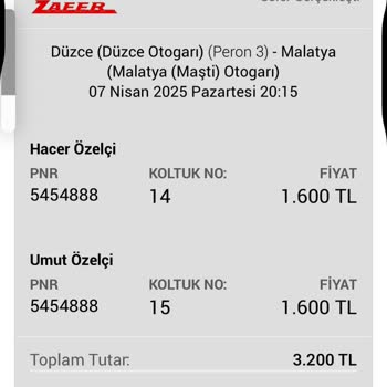 Yanlış Bilet Yüzünden Mağduriyet