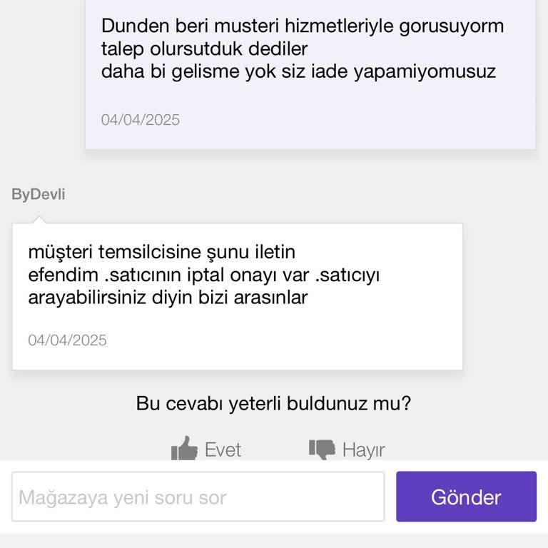 N11 İade Sürecinde Müşteri Hizmetleri Çilesi