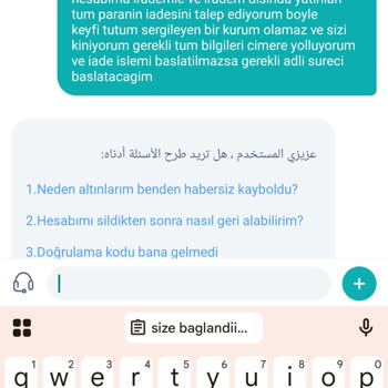 Keyfi Hesap Silme Ve Para İadesi Talebi