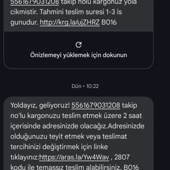 Aras Kargo Kırıkkale Şubesi Teslimat Sorunu Ve Adres Bilgisi Yanıltması