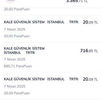Kale Kilit Alarm Sistemi Ödeme Sorunu