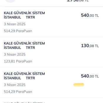 Kale Kilit Alarm Sistemi Ödeme Sorunu