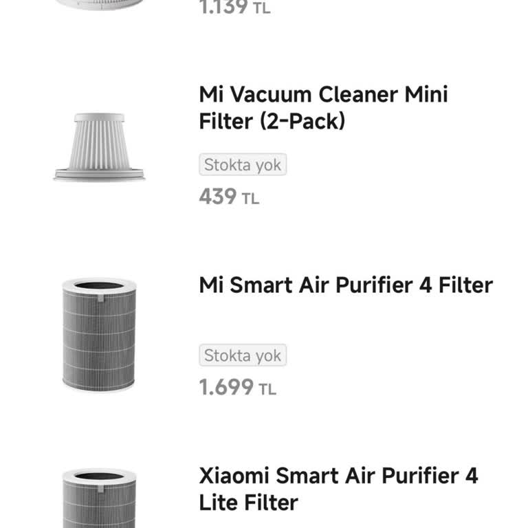 Xiaomi Hava Temizleyici İçin Yedek Parça Tedarik Sorunu